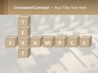A Sound Board With Many Knobs On It PowerPoint Template