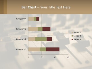 A Sound Board With Many Knobs On It PowerPoint Template
