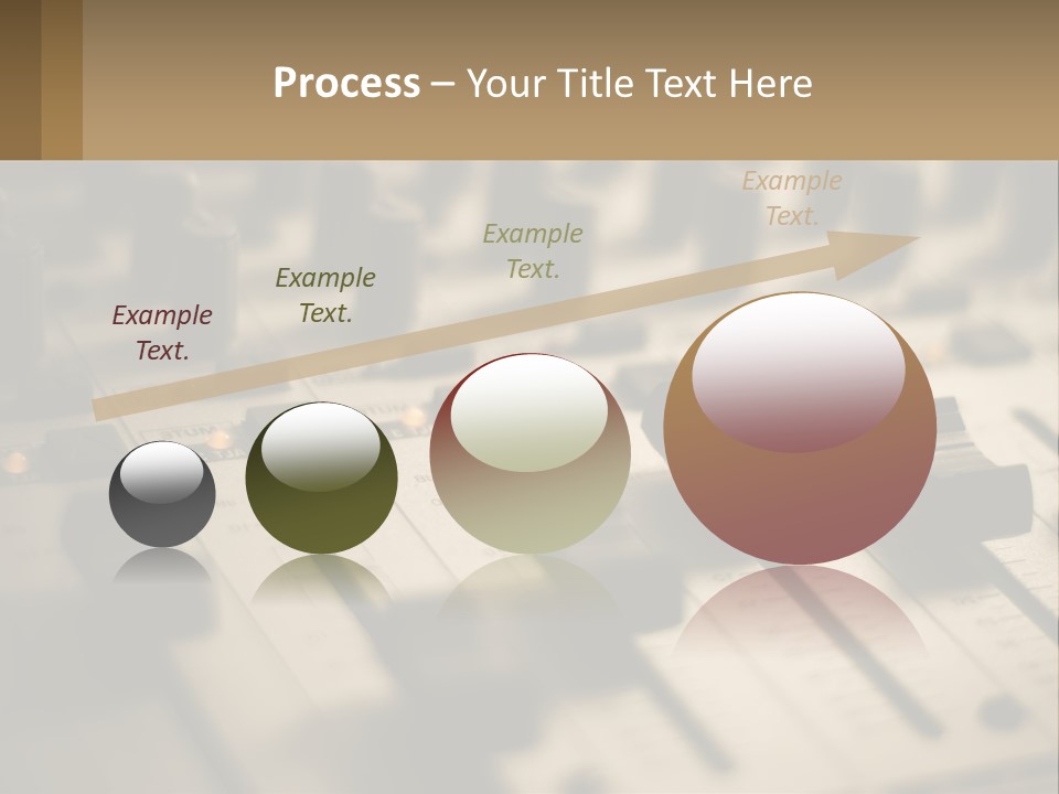 A Sound Board With Many Knobs On It PowerPoint Template