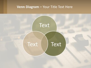 A Sound Board With Many Knobs On It PowerPoint Template