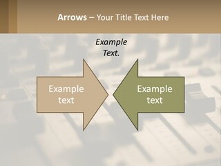 A Sound Board With Many Knobs On It PowerPoint Template