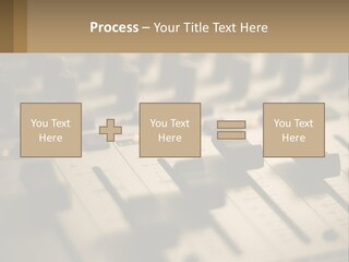 A Sound Board With Many Knobs On It PowerPoint Template