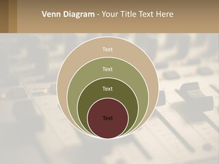 A Sound Board With Many Knobs On It PowerPoint Template