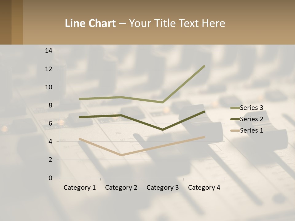 A Sound Board With Many Knobs On It PowerPoint Template