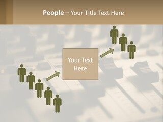 A Sound Board With Many Knobs On It PowerPoint Template