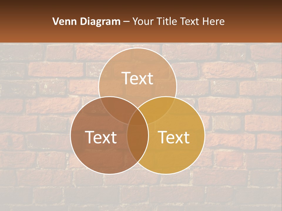 A Brick Wall Is Shown With The Name Of The Company PowerPoint Template