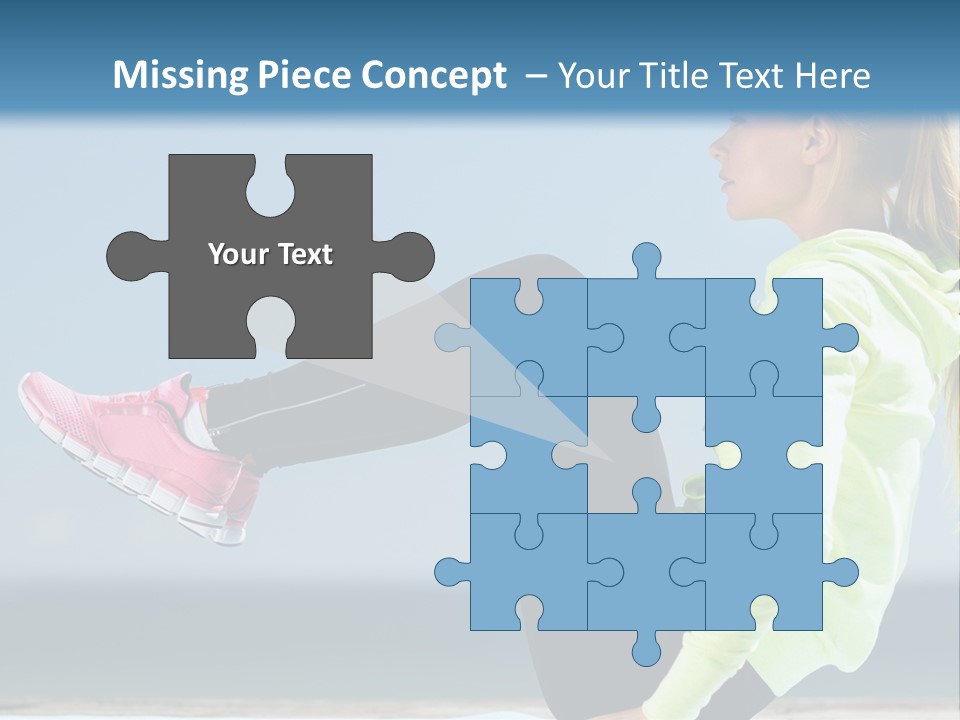 A Woman Is Sitting On The Beach With Her Feet Up In The Air PowerPoint Template