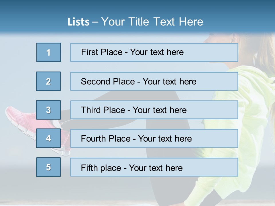 A Woman Is Sitting On The Beach With Her Feet Up In The Air PowerPoint Template