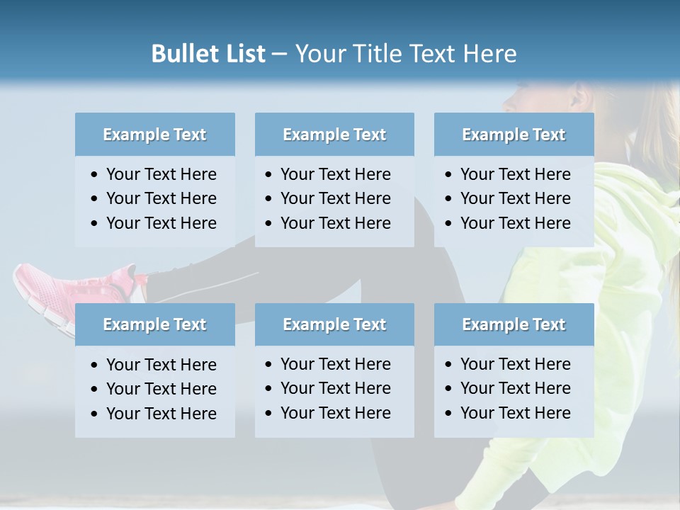 A Woman Is Sitting On The Beach With Her Feet Up In The Air PowerPoint Template