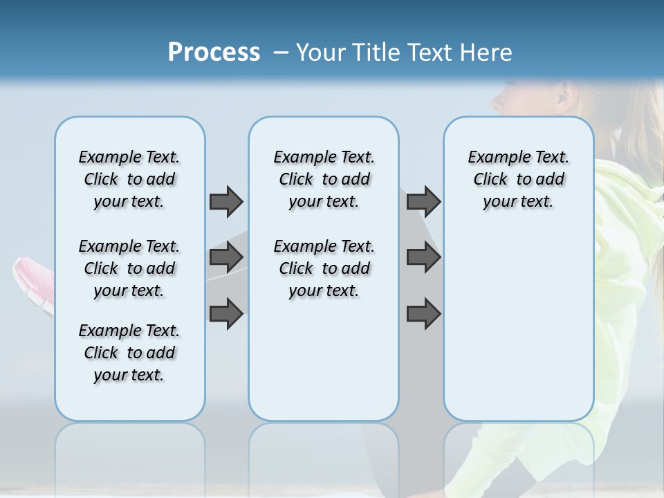 A Woman Is Sitting On The Beach With Her Feet Up In The Air PowerPoint Template