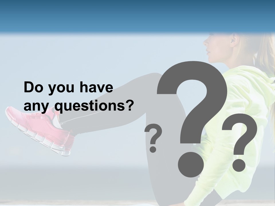 A Woman Is Sitting On The Beach With Her Feet Up In The Air PowerPoint Template