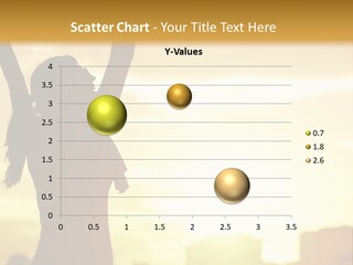 A Woman Raising Her Arms In The Air PowerPoint Template