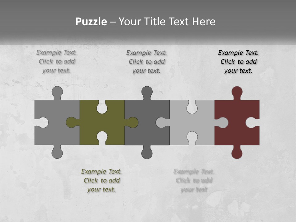 A Gray Concrete Wall With A White Background PowerPoint Template