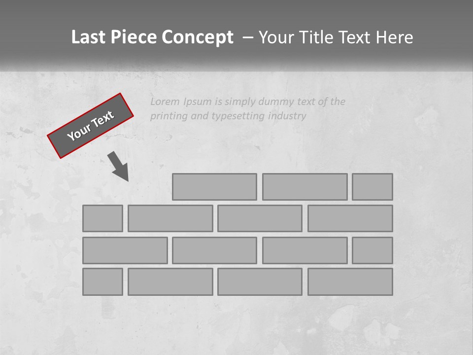 A Gray Concrete Wall With A White Background PowerPoint Template