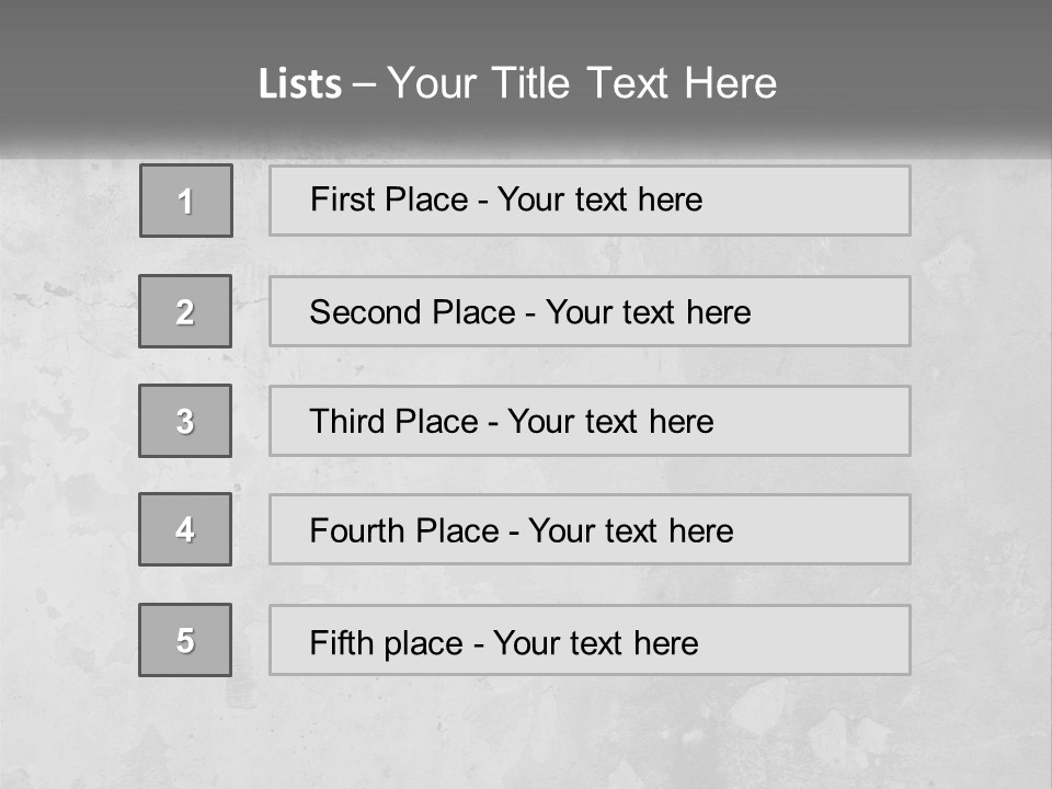 A Gray Concrete Wall With A White Background PowerPoint Template
