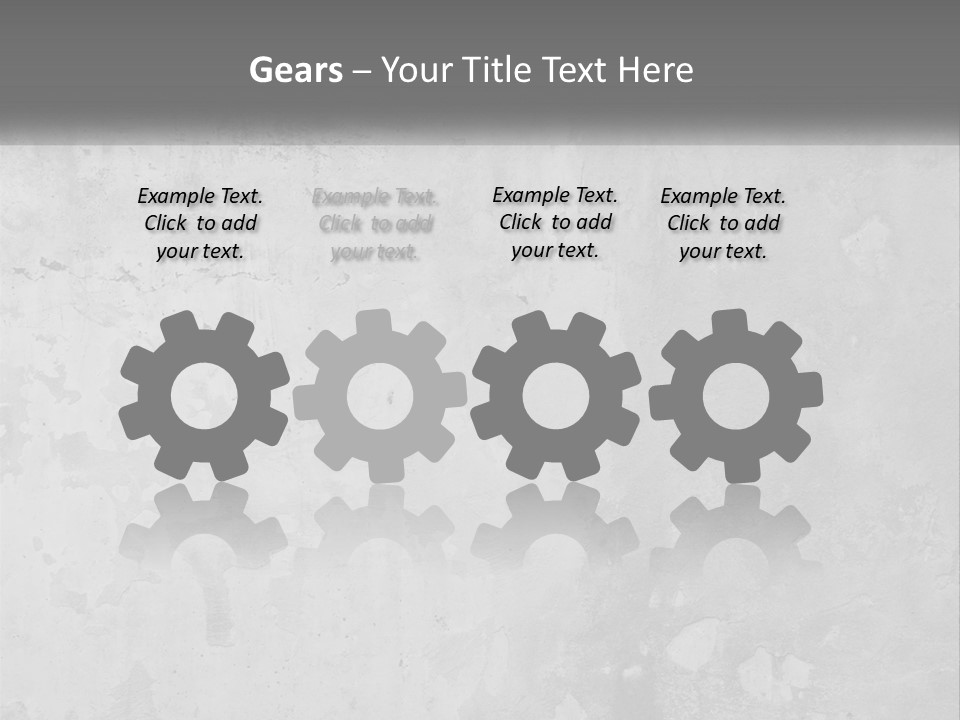 A Gray Concrete Wall With A White Background PowerPoint Template