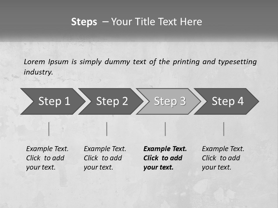 A Gray Concrete Wall With A White Background PowerPoint Template