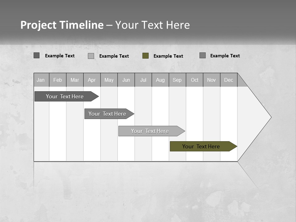 A Gray Concrete Wall With A White Background PowerPoint Template