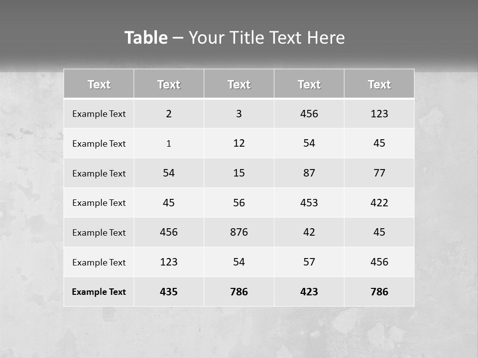 A Gray Concrete Wall With A White Background PowerPoint Template