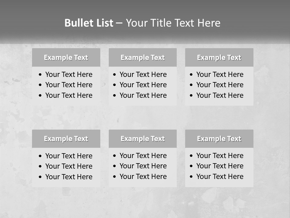 A Gray Concrete Wall With A White Background PowerPoint Template