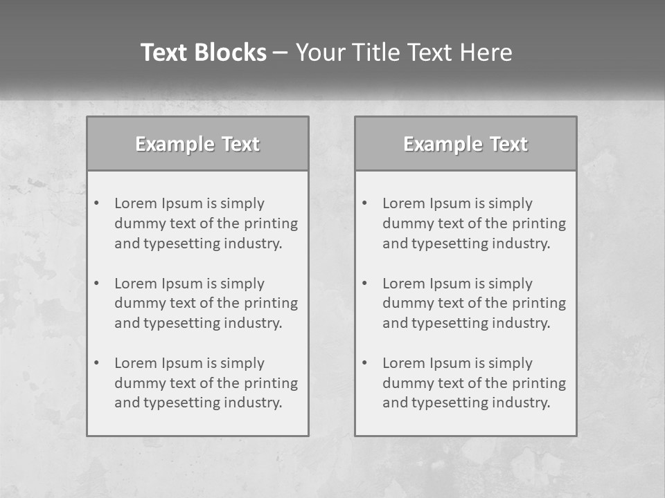 A Gray Concrete Wall With A White Background PowerPoint Template