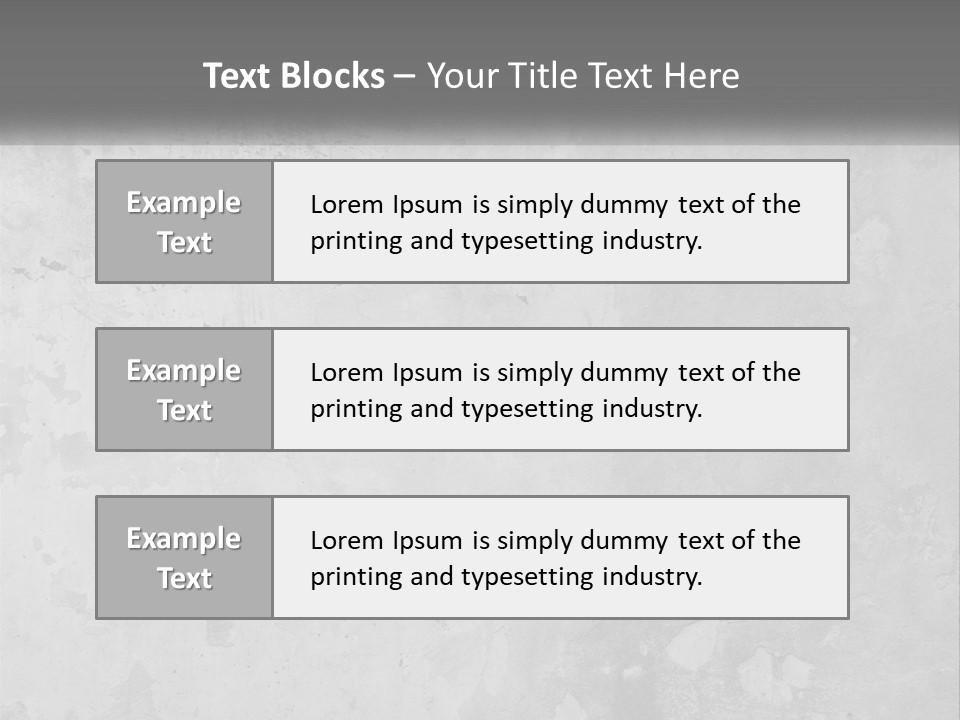 A Gray Concrete Wall With A White Background PowerPoint Template