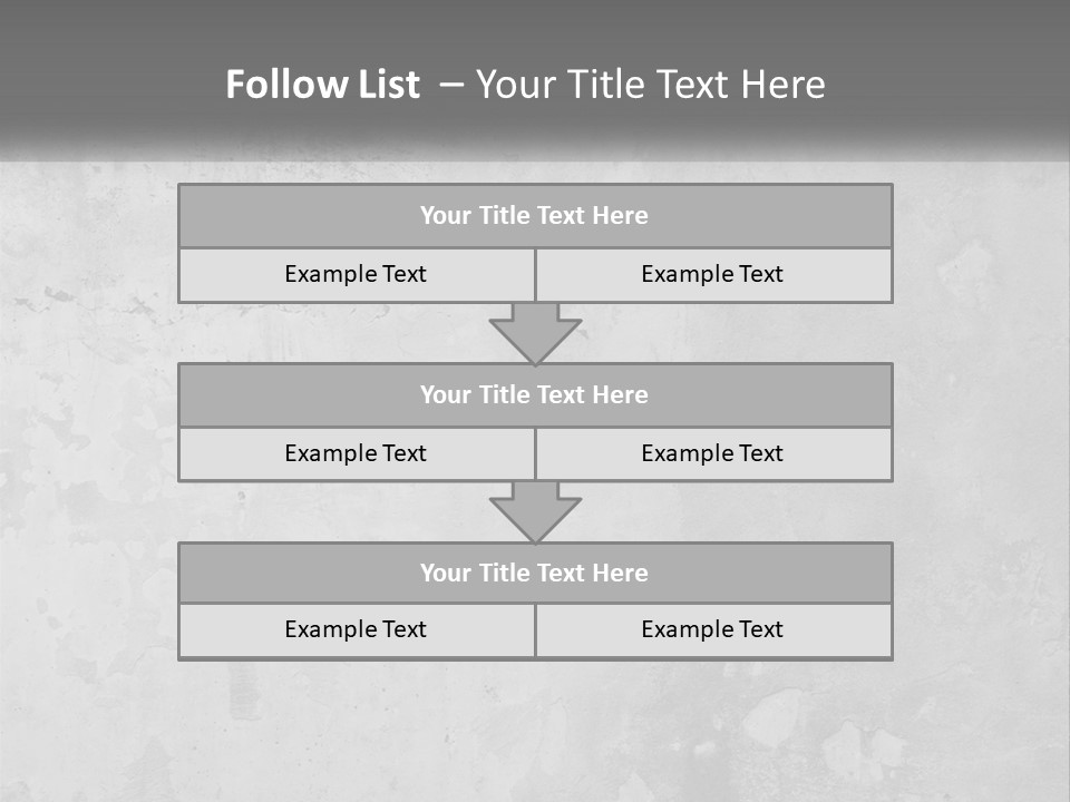 A Gray Concrete Wall With A White Background PowerPoint Template