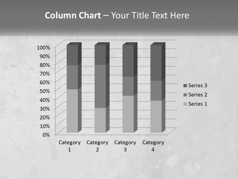 A Gray Concrete Wall With A White Background PowerPoint Template