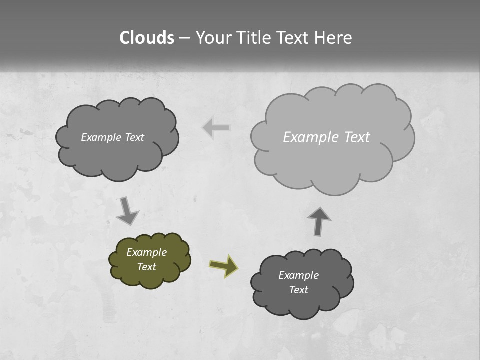 A Gray Concrete Wall With A White Background PowerPoint Template