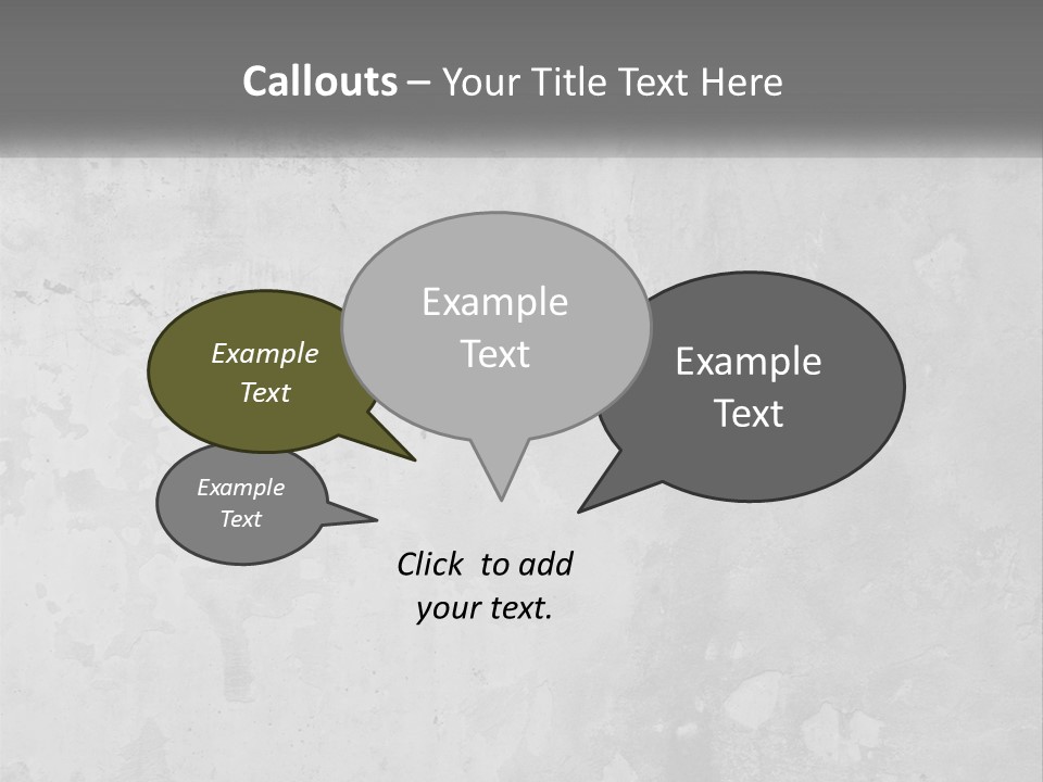 A Gray Concrete Wall With A White Background PowerPoint Template