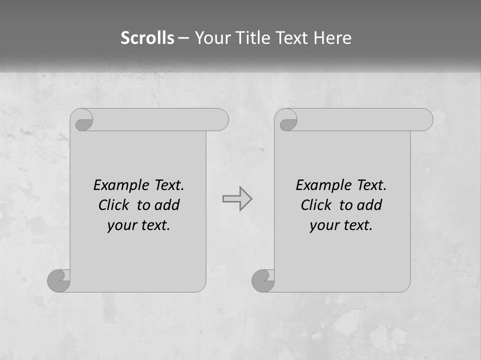 A Gray Concrete Wall With A White Background PowerPoint Template