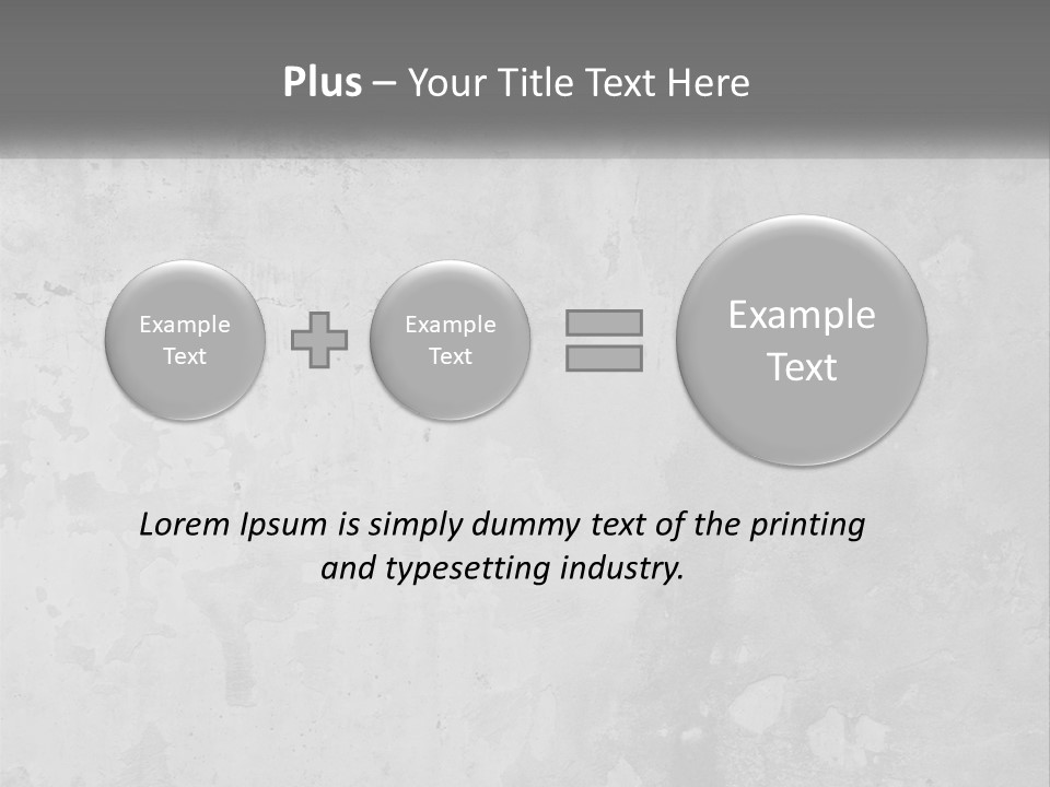 A Gray Concrete Wall With A White Background PowerPoint Template