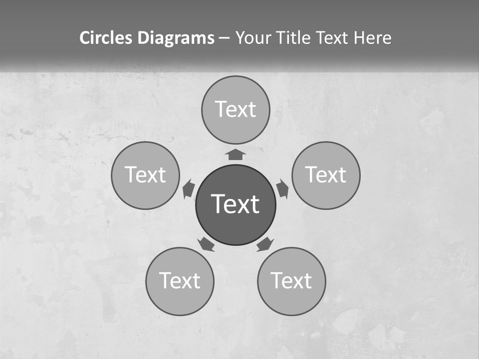 A Gray Concrete Wall With A White Background PowerPoint Template