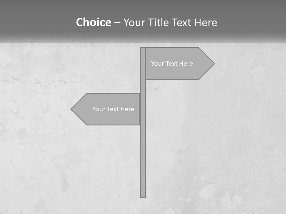 A Gray Concrete Wall With A White Background PowerPoint Template