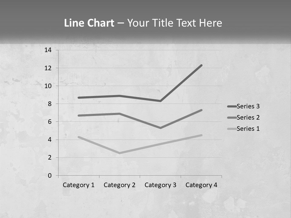 A Gray Concrete Wall With A White Background PowerPoint Template
