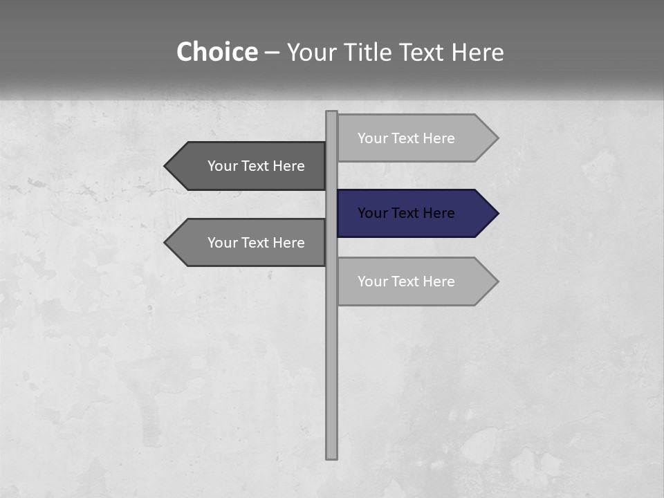 A Gray Concrete Wall With A White Background PowerPoint Template