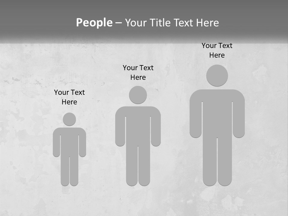 A Gray Concrete Wall With A White Background PowerPoint Template