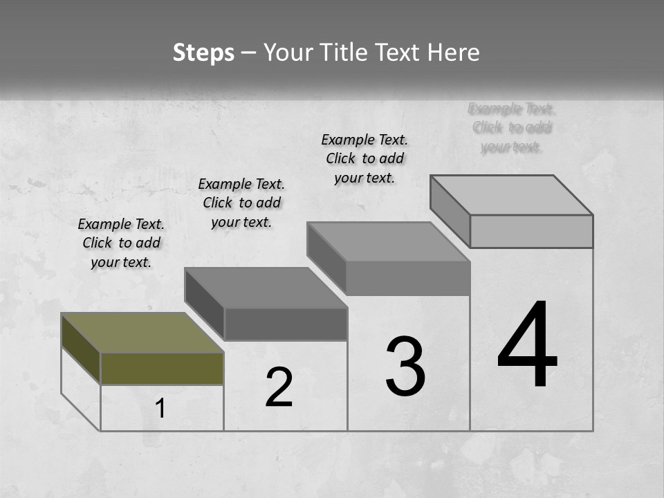 A Gray Concrete Wall With A White Background PowerPoint Template