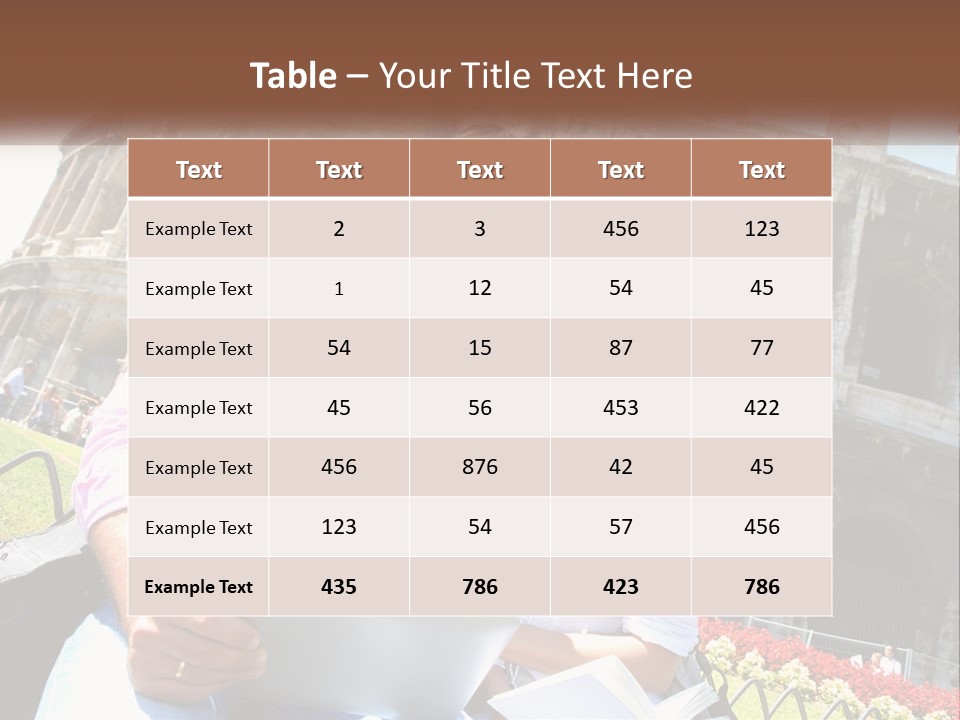 A Man And Woman Are Looking At Something On A Tablet PowerPoint Template