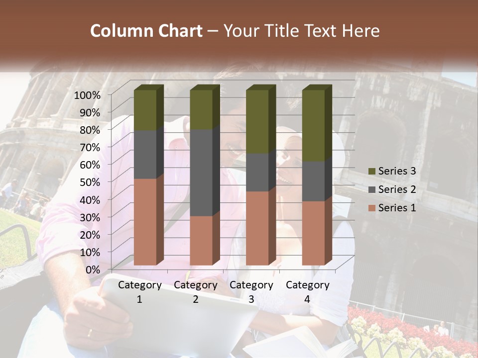 A Man And Woman Are Looking At Something On A Tablet PowerPoint Template