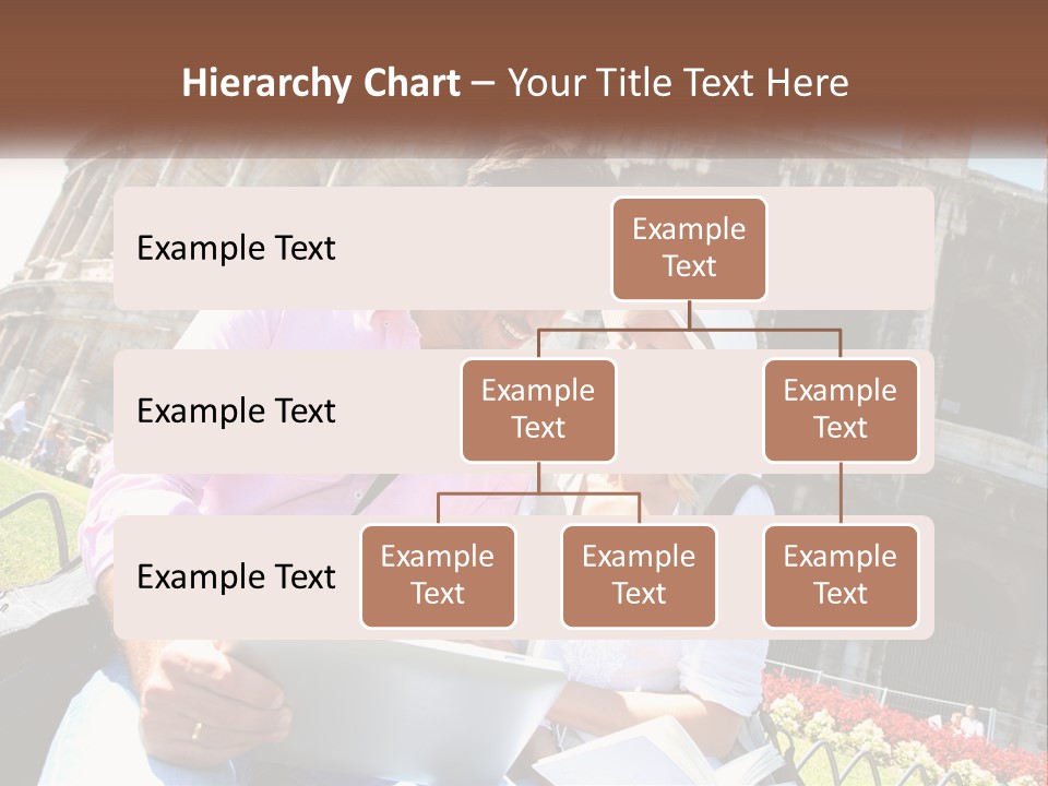 A Man And Woman Are Looking At Something On A Tablet PowerPoint Template