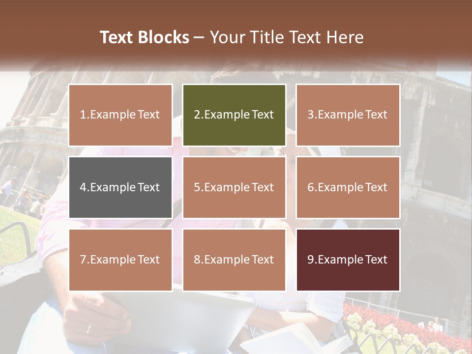 A Man And Woman Are Looking At Something On A Tablet PowerPoint Template