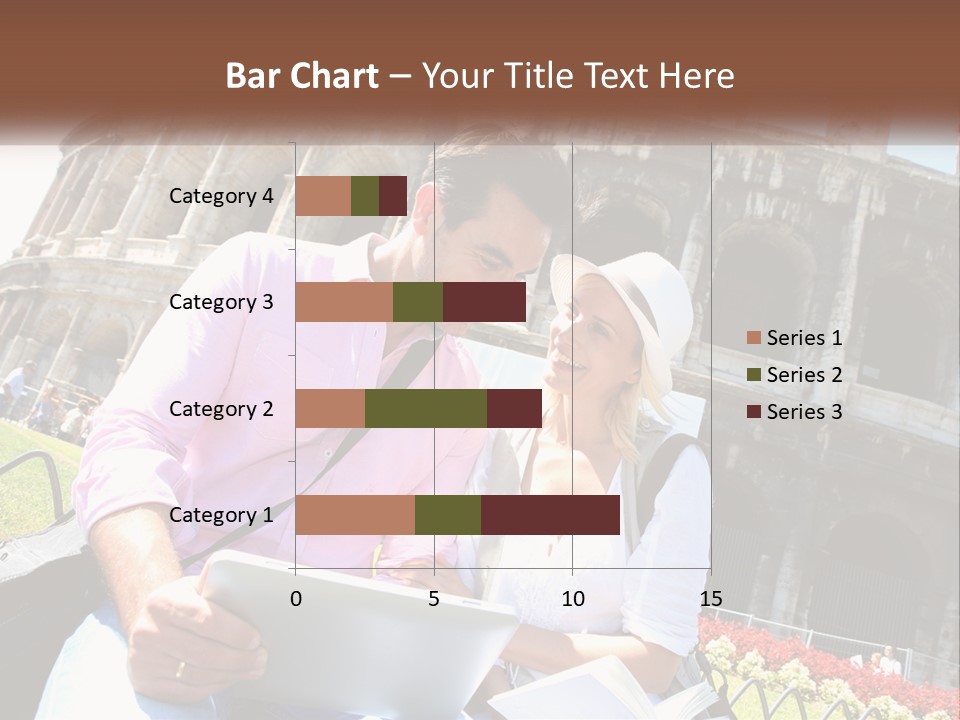 A Man And Woman Are Looking At Something On A Tablet PowerPoint Template