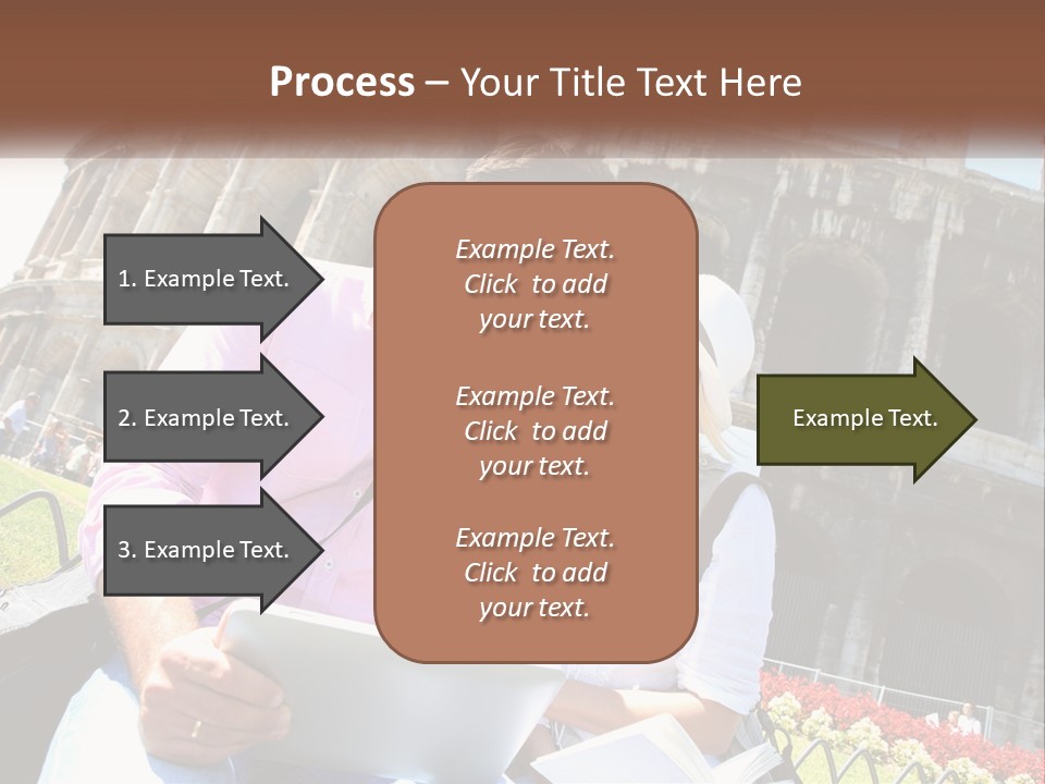 A Man And Woman Are Looking At Something On A Tablet PowerPoint Template
