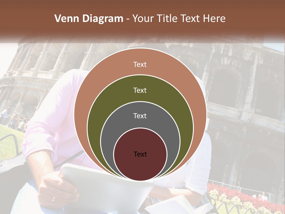 A Man And Woman Are Looking At Something On A Tablet PowerPoint Template