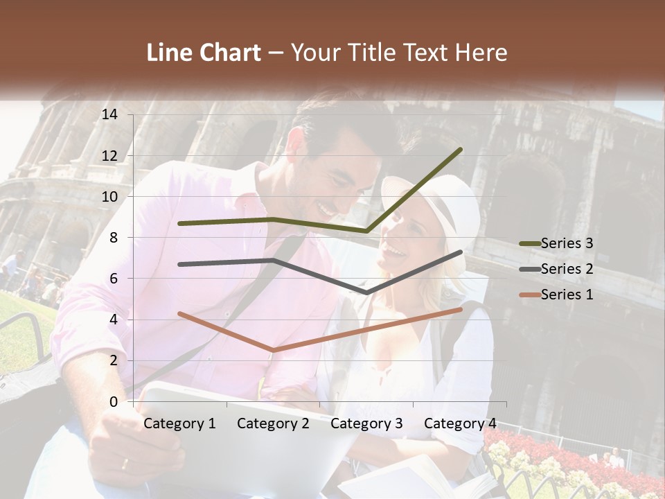 A Man And Woman Are Looking At Something On A Tablet PowerPoint Template