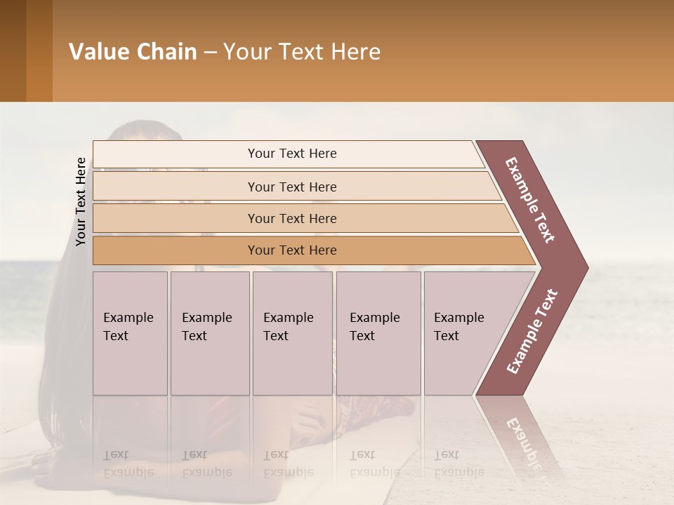 A Woman Laying On The Beach With Sunglasses On Her Head PowerPoint Template