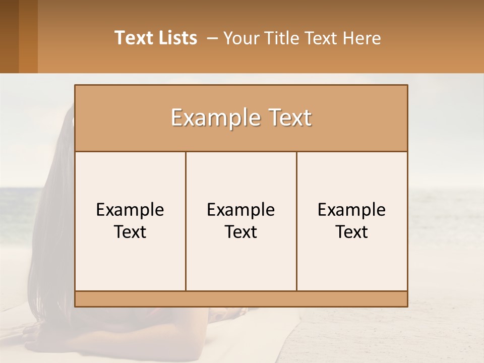 A Woman Laying On The Beach With Sunglasses On Her Head PowerPoint Template