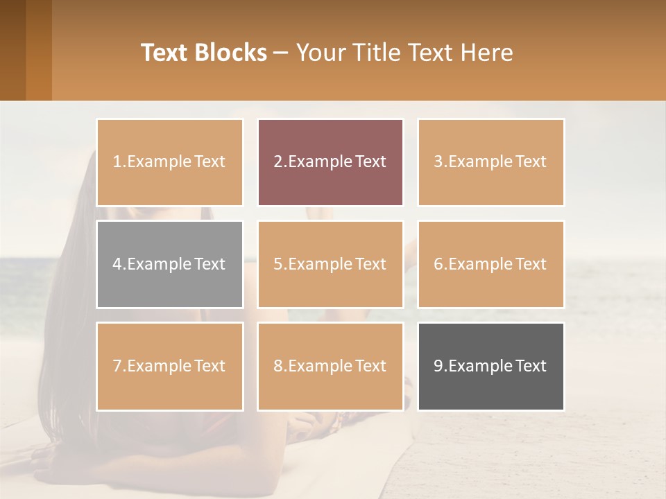 A Woman Laying On The Beach With Sunglasses On Her Head PowerPoint Template