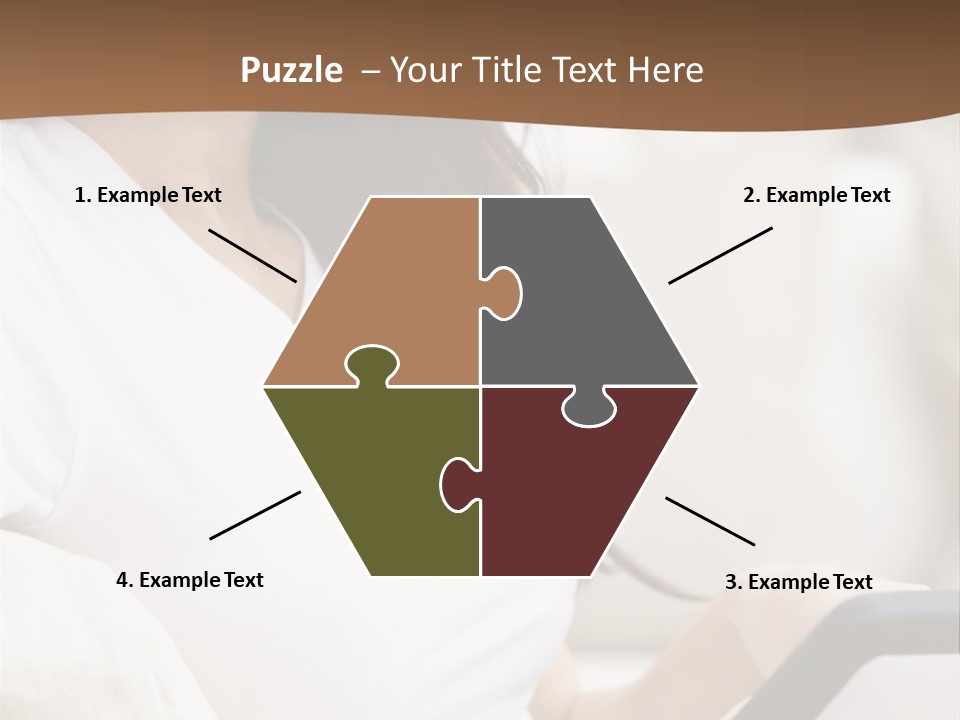 A Woman Sitting On A Couch Holding A Cell Phone PowerPoint Template